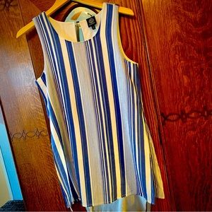 Nordstrom's Bobeau Striped Flowy Tank Top with Split Sides